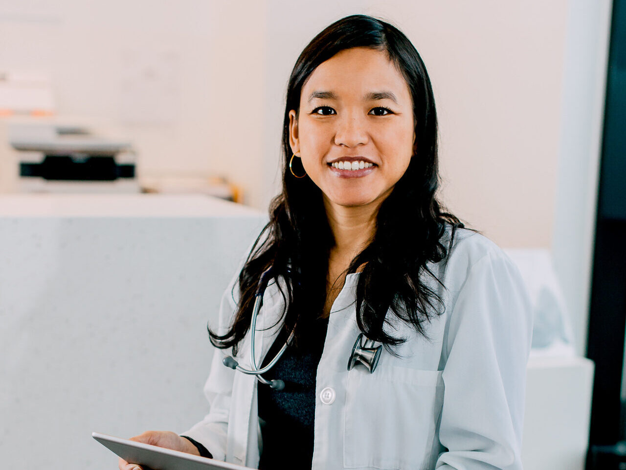 A female primary care provider