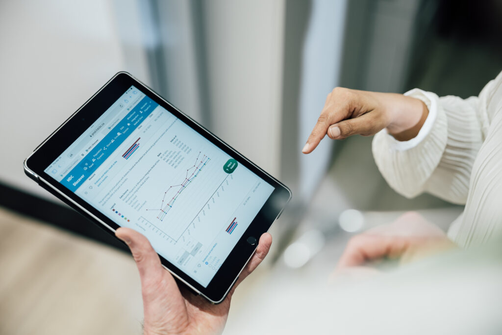 HDC Discover app on a tablet