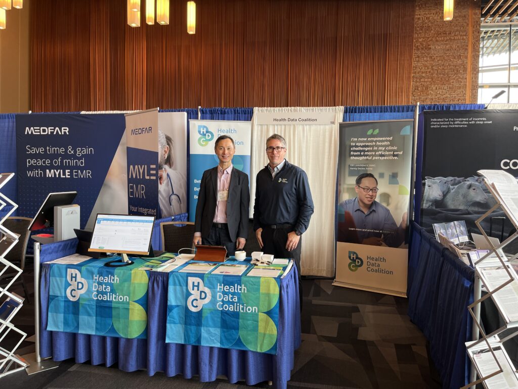 Health Data Coalition staff at a job fair