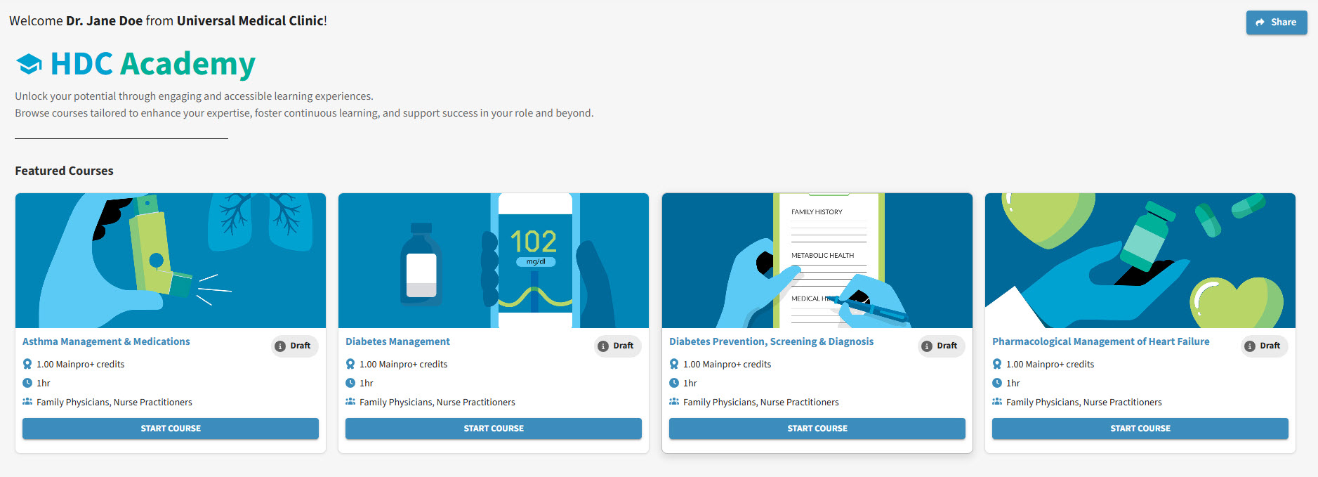 HDC Academy Dashboard